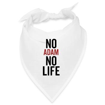 Kein Adam Kein Leben - Bandana Dreieckstuch - Weiß - Vorne