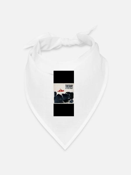Dienstag in der Meerenge - Bandana Dreieckstuch - Weiß
