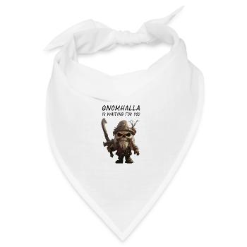 Gnomhalla is waiting for you - Bandana Dreieckstuch - Weiß - Vorne