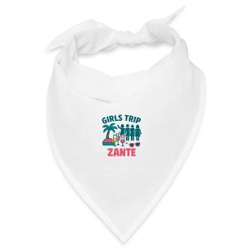 Girls Trip Zante Party - Bandana Dreieckstuch - Weiß - Vorne