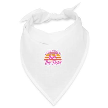 Sportfan Fußball Mama Fußball Geschenk - Bandana Dreieckstuch - Weiß - Vorne