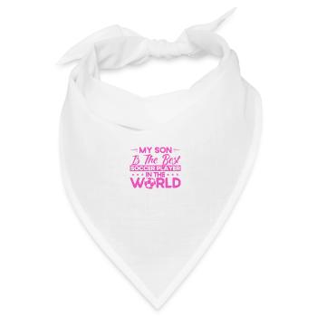 Fußball Mama Sportfan Fußball Geschenk - Bandana Dreieckstuch - Weiß - Vorne