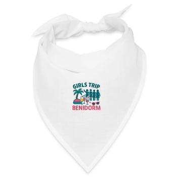Girls Trip Benidorm Party - Bandana Dreieckstuch - Weiß - Vorne