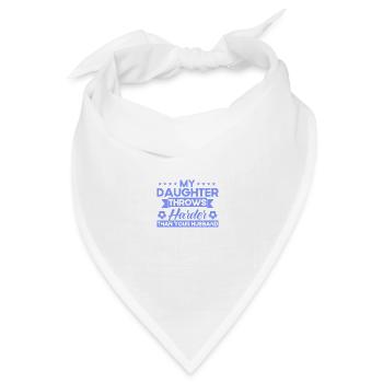 Tochter Sportfan Mutter Geschenk - Bandana Dreieckstuch - Weiß - Vorne