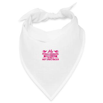 Rennwagen Drag Race Drag Racer Geschenk - Bandana Dreieckstuch - Weiß - Vorne