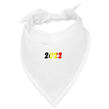 Nationalmannschaft Belgien Fußball Weltmeister - Bandana Dreieckstuch - Weiß - Vorne