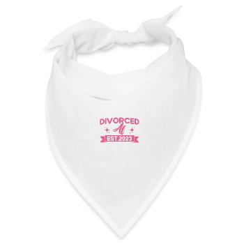Geschiedene Ex Partner Geschieden Geschenk - Bandana Dreieckstuch - Weiß - Vorne