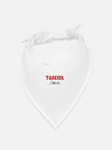 Turkish Delight - Bandana Dreieckstuch - Weiß