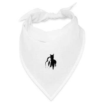 Tanz mit dem Teufel - Bandana Dreieckstuch - Weiß - Vorne