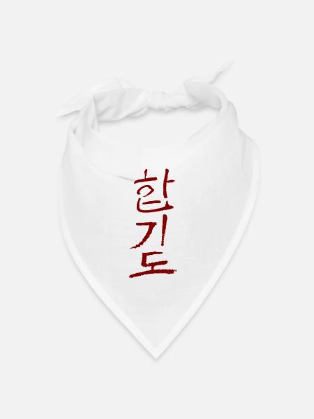 Hapkido - Koreanisch - Bandana Dreieckstuch - Weiß