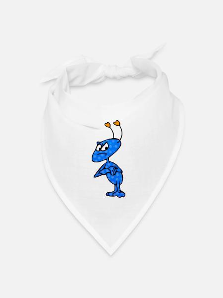 Mag-Mich-Männchen - Bandana Dreieckstuch - Weiß