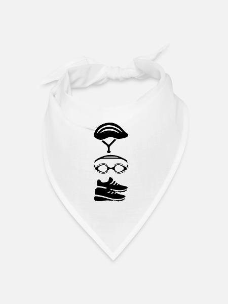 triathlon - Bandana Dreieckstuch - Weiß