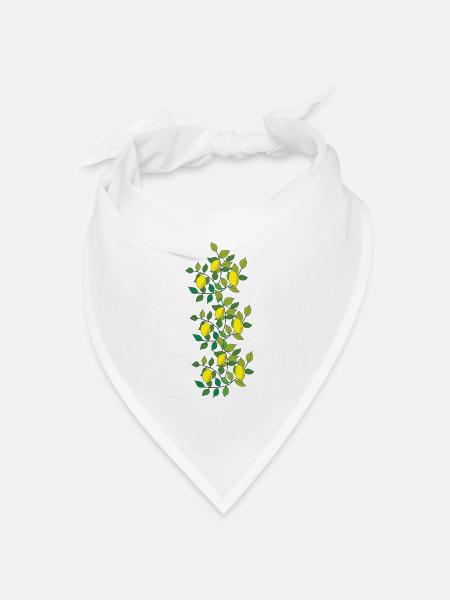 zitronenbaum - Bandana Dreieckstuch - Weiß