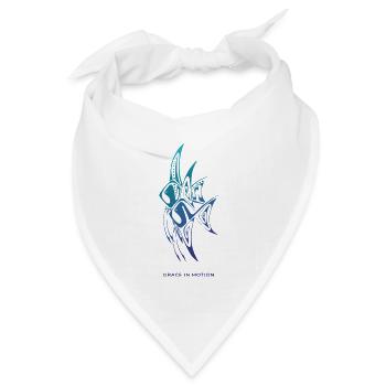 Grace in Motion – Elegante Skalare - Bandana Dreieckstuch - Weiß - Vorne
