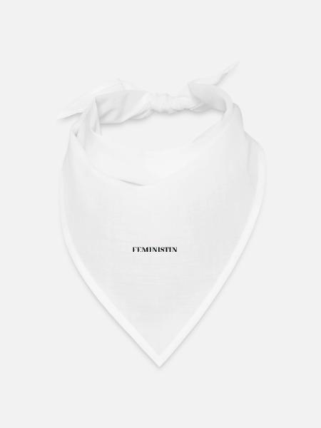 Feministin Geschenkidee feministisch Feminismus - Bandana Dreieckstuch - Weiß