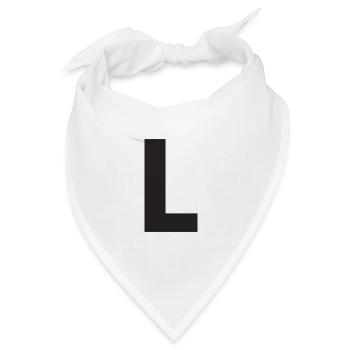 L - Bandana Dreieckstuch - Weiß - Vorne