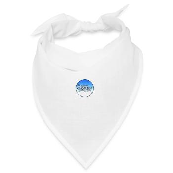 Zakynthos Griechenland Griechische Flagge - Bandana Dreieckstuch - Weiß - Vorne