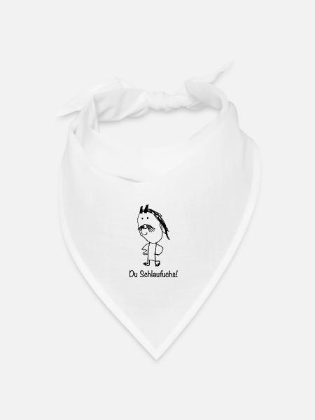 Schlaufuchs - Bandana Dreieckstuch - Weiß