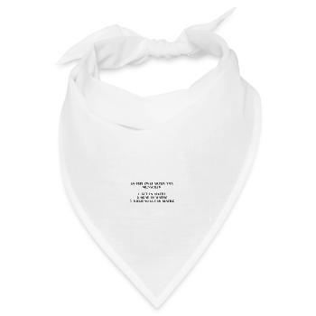 Mathe lustig witzig Geschenkidee Sarkasmus Humor - Bandana Dreieckstuch - Weiß - Vorne