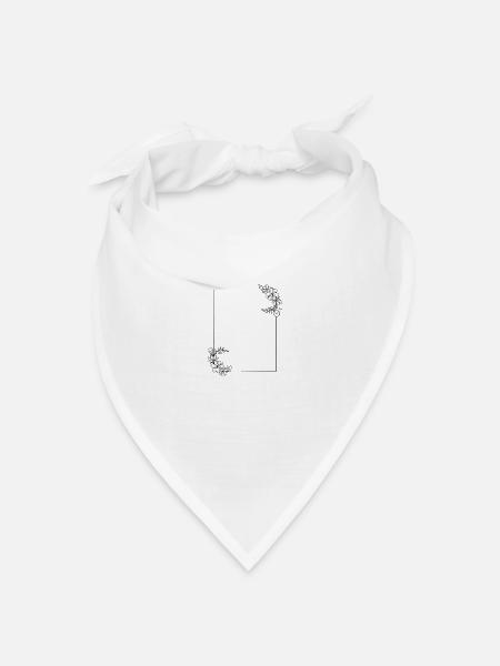 Rahmen - Bandana Dreieckstuch - Weiß