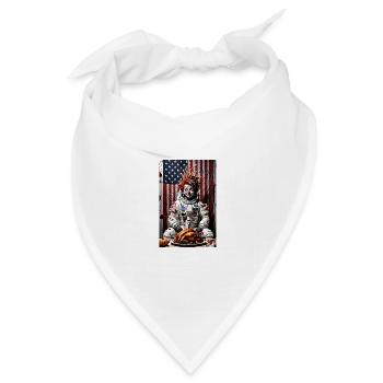 Erntedankfest #1 - Bandana Dreieckstuch - Weiß - Vorne