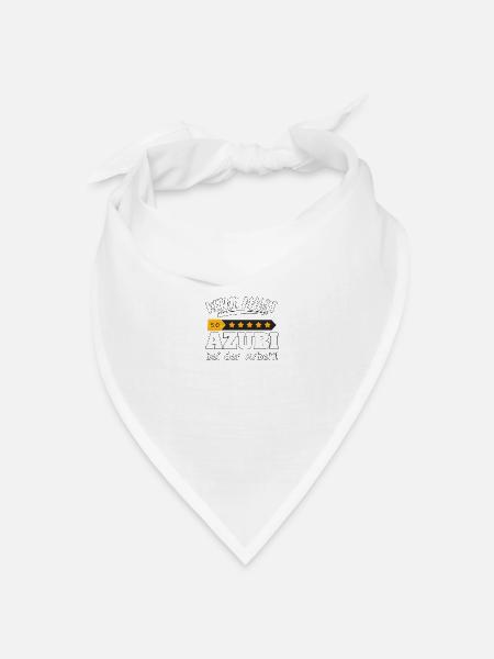 Keine Angst - 5 Sterne Azubi bei der Arbeit - Bandana Dreieckstuch - Weiß