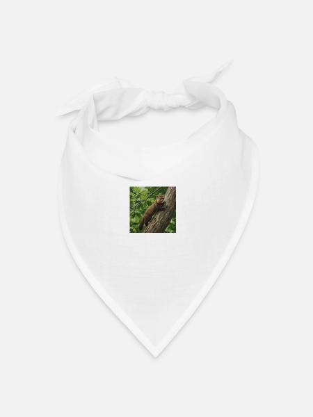 Marder - Bandana Dreieckstuch - Weiß