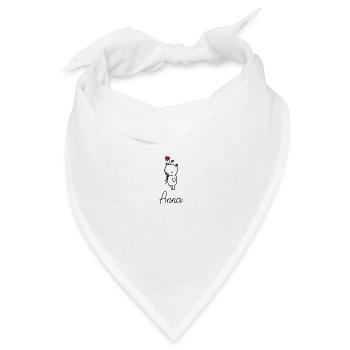 Baby Bear Name Anna - Bandana Dreieckstuch - Weiß - Vorne