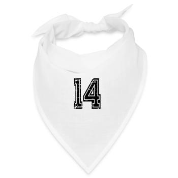 14 Bolu used - Bandana Dreieckstuch - Weiß - Vorne