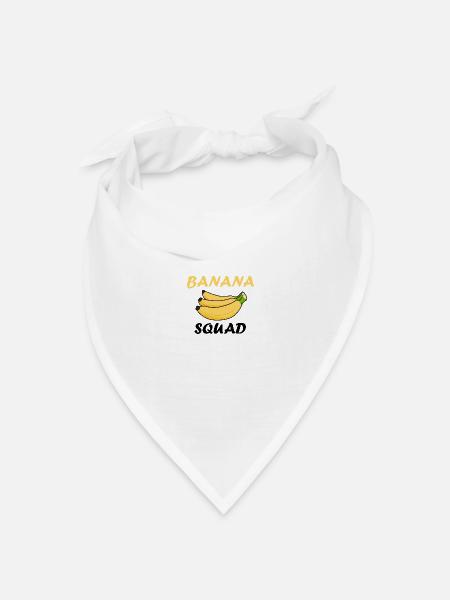Banana Squad Süßes Sprichwort - Bandana Dreieckstuch - Weiß