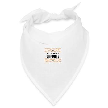 Elektroarbeiter-Stromkreise für Elektriker - Bandana Dreieckstuch - Weiß - Vorne