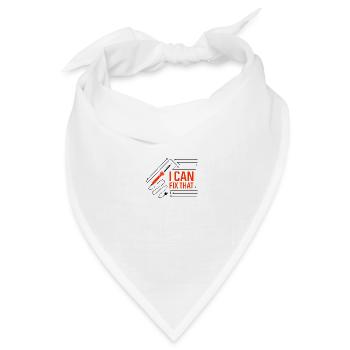 Fix That Lustiges Zitat Elektriker Voltage Electro - Bandana Dreieckstuch - Weiß - Vorne