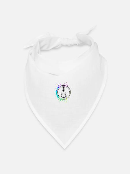 Reagenzglas chemie - Bandana Dreieckstuch - Weiß