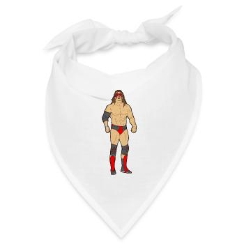 wrestling wrestler sumo boxers boxing1 - Bandana Dreieckstuch - Weiß - Vorne