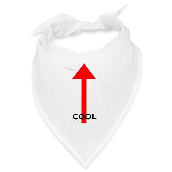 Cool - Bandana Dreieckstuch - Weiß - Vorne