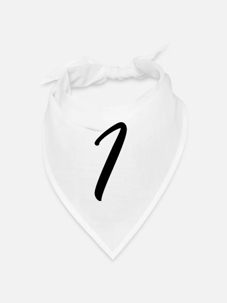1 - Bandana Dreieckstuch - Weiß