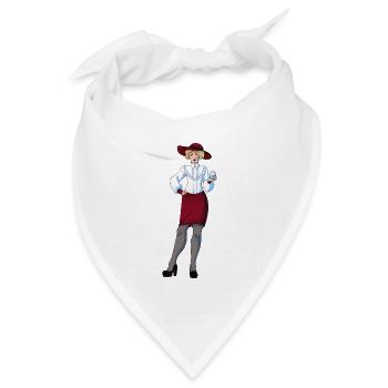 Eleanor - Bandana Dreieckstuch - Weiß - Vorne