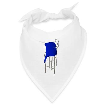 kunst - Bandana Dreieckstuch - Weiß - Vorne