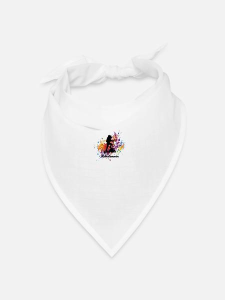 Wandern - Bandana Dreieckstuch - Weiß
