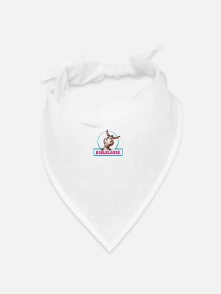 Eselklasse Klassentier Esel - Bandana Dreieckstuch - Weiß