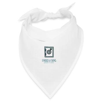 GELD LIEBE UMARMUNG LIEBEN BÖRSE TRESOR MOTIV EUR - Bandana Dreieckstuch - Weiß - Vorne