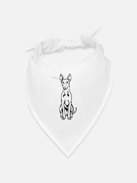 Podenco - Bandana Dreieckstuch - Weiß