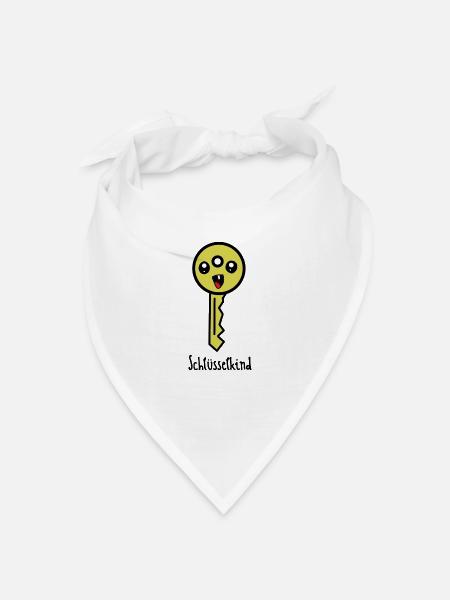 schlüsselkind - Bandana Dreieckstuch - Weiß
