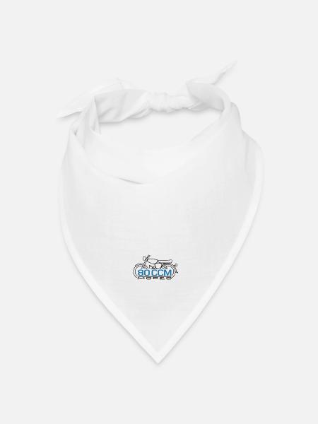 Simson S51 80ccm Moped Emblem - Bandana Dreieckstuch - Weiß