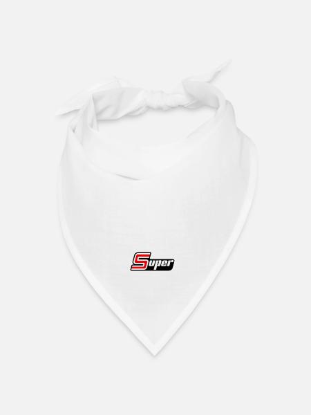 Super Sport Schriftzug - Bandana Dreieckstuch - Weiß