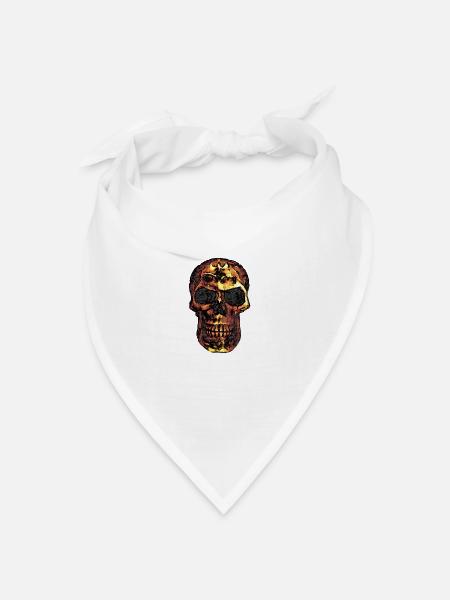Calavera - Bandana Dreieckstuch - Weiß