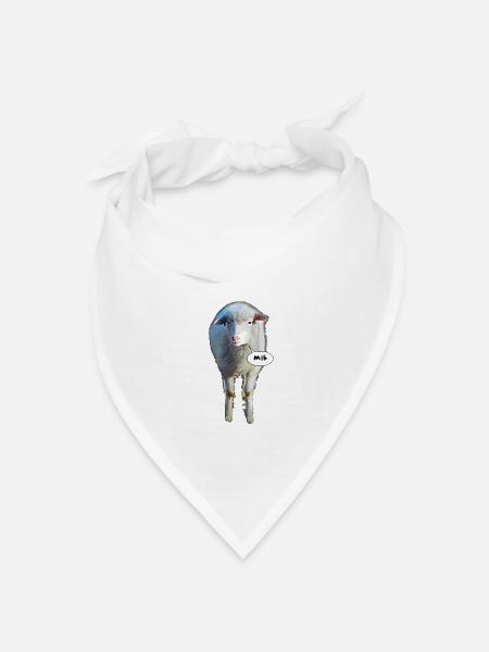 Mäh; Schaf - Bandana Dreieckstuch - Weiß