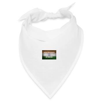 Klimaschutz Sprüche Geschenkidee - Bandana Dreieckstuch - Weiß - Vorne