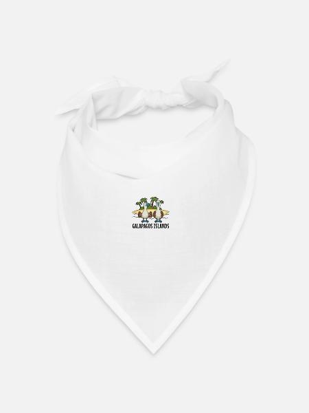 Galapagos Islands - Bandana Dreieckstuch - Weiß