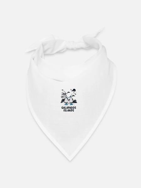 Galápagos Islands - Bandana Dreieckstuch - Weiß